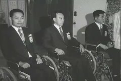 척추 장애자 청와대 예방 이미지