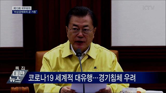 문재인 대통령 제13회 국무회의 이미지