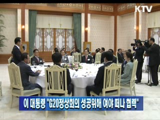 이 대통령 "G20정상회의 성공위해 여야 떠나 협력" 이미지