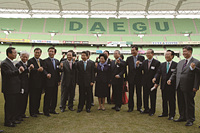 노무현 대통령, 2011 대구세계육상선수권대회 경기장 방문 이미지