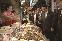 노무현 대통령, 재래(전통)시장 방문 이미지