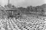 채명신 베트남 한국군 사령관 백구부대 제8차 함정교대식 참석 이미지