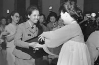 육영수 여사 여군 창설 제17주년 기념 파티 참석 이미지