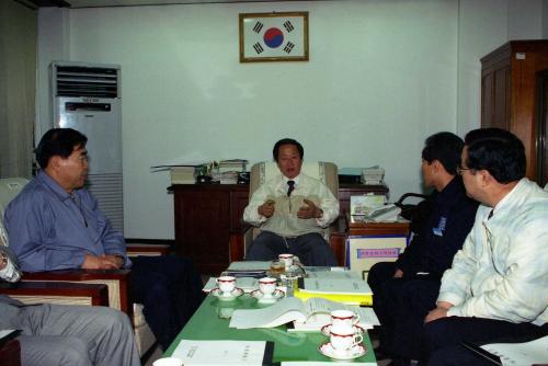 정해주 통산산업부 장관 구리 하수처리장 현황보고 및 시찰 이미지