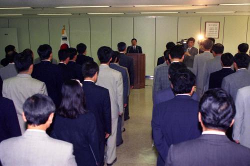 오홍근 국정홍보처장 국ㆍ과ㆍ계장 임명장 수여식 이미지