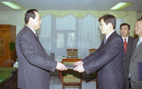 조영장 국무총리 비서실장(최인관, 김효명) 국장 임명장 수여식 이미지
