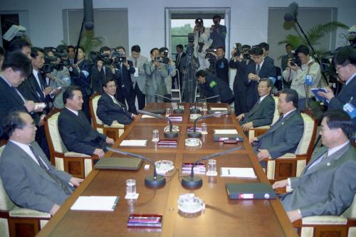 남북정상회담 5차 실무접촉회의 합의문 작성 이미지
