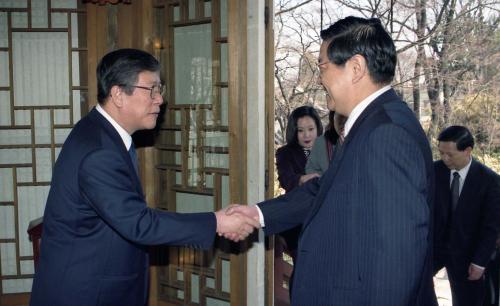 오홍근 국정홍보처장 중국 인민일보 사장 일행과 오찬 이미지