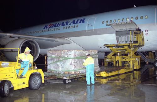 인천국제공항 화물터미널 이미지