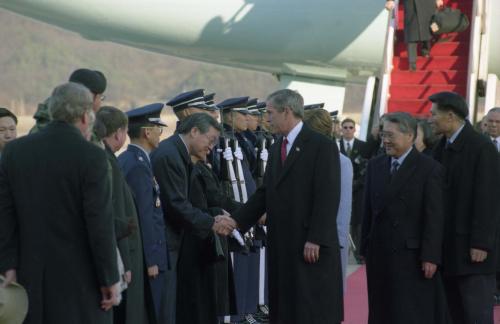 George Walker Bush 미국 대통령 방한 환영행사 이미지