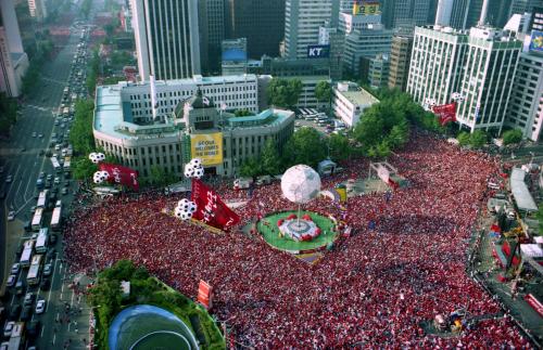 2002 FIFA 월드컵 국민응원 인파(한국-이탈리아) 이미지