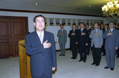 정강정 국무총리 비서실장 취임식 이미지