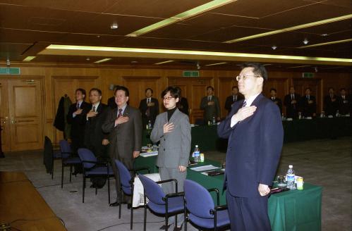 정순균 국정홍보처장 공보관회의 주재 이미지