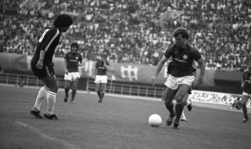 서독 프랑크푸르트 축구팀 화랑팀과 내한경기 이미지