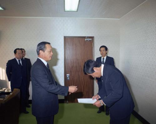 이광표 문화공보부 장관 2급 공무원 임명장 수여식 이미지