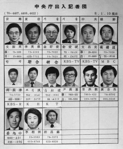 중앙청, 문화공보부 출입기자단 이미지