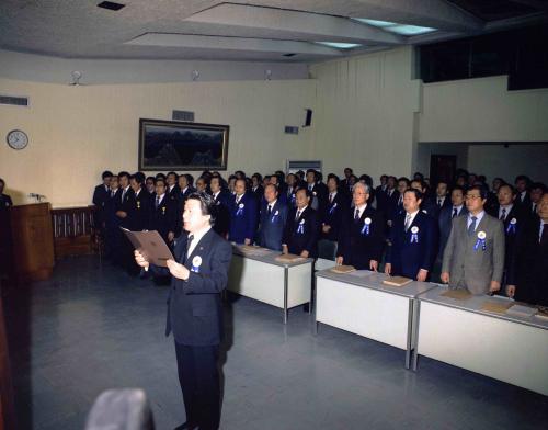 이광표 문화공보부 장관 1982년 반공연맹총회 참석 치사 이미지