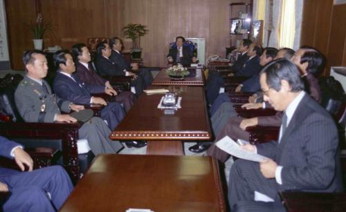 김상협 국무총리 전남도청 순시 이미지