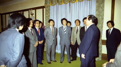 김상협 국무총리 중앙청 출입기자단 신년인사 접견 이미지