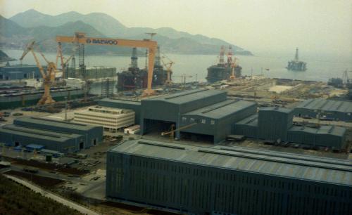 수단 대통령 옥포조선소 시찰(조선소 전경) 이미지