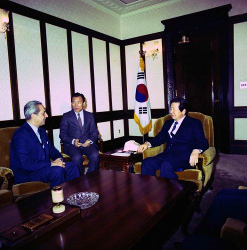 김상협 국무총리 아르헨티나대사 신임 접견 이미지