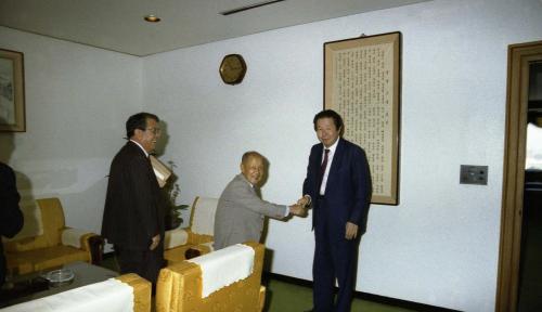 김상협 국무총리 한글글짓기대회 회장 접견 이미지