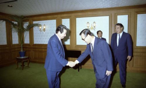 김상협 국무총리 재외 브라질대사 외 6명 신임인사 접견 이미지