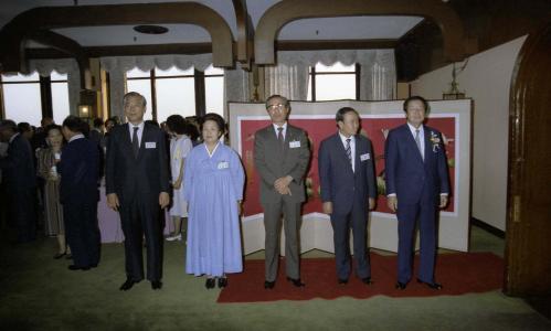 김상협 국무총리 인천직할시 유지와 칵테일 및 만찬 이미지