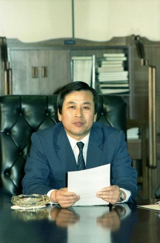 청와대 황선필 대변인 레이건 방한 발표 이미지