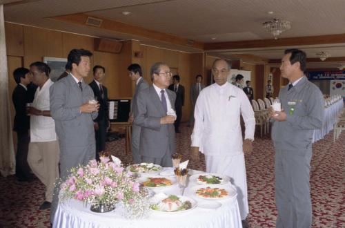 스리랑카 대통령 현대조선소 방문 이미지