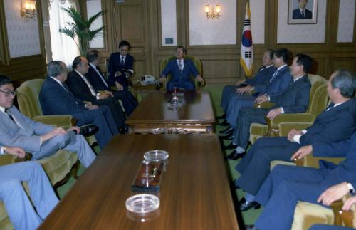 진의종 국무총리 페루 하원의장 접견 이미지
