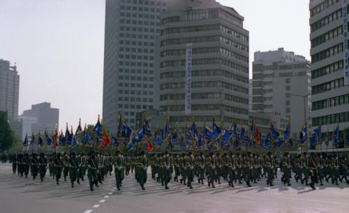 제36주년 국군의날 행사 시가 행진 이미지