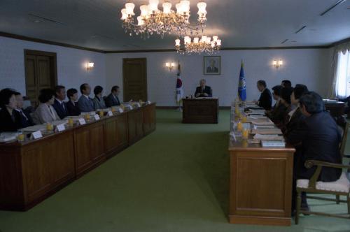 노신영 국무총리 여성정책심의회의 참석 이미지