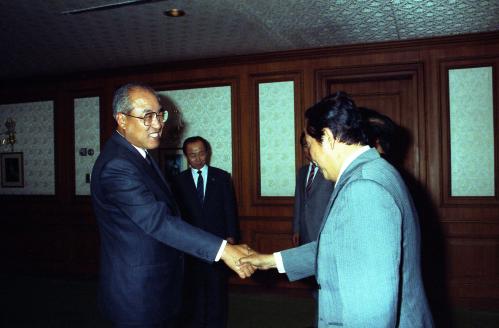노신영 국무총리 인도네시아 외교, 안보조정상 접견 이미지