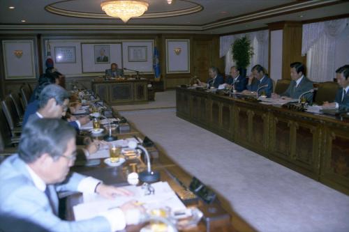 노신영 국무총리 제2정부청사 국무회의 이미지