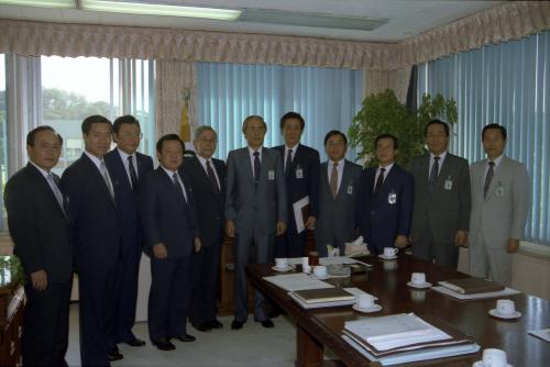 박영수 청와대비서실장 외 수석비서관 기념촬영 이미지