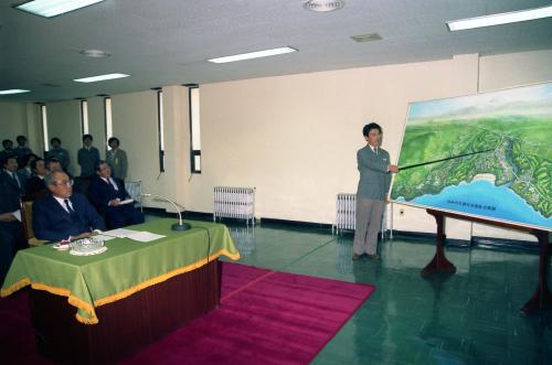 노신영 국무총리 제주중문단지 시찰 이미지
