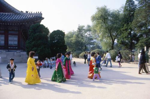 경복궁 추석풍경 스케치 이미지