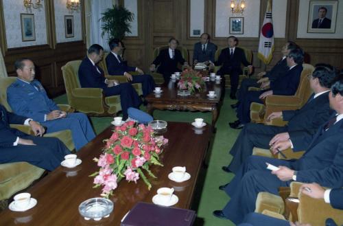 이현재 국무총리 서리 대만 행정원장 접견 이미지
