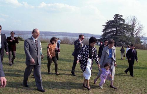 전두환 국정자문원로회의 의장 기념관 Mount Vernon 방문 이미지