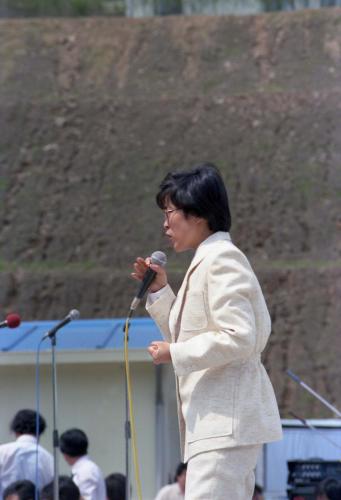 평화의 댐 1단계 축조 완공 이미지