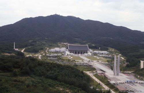 독립기념관 공중촬영 이미지