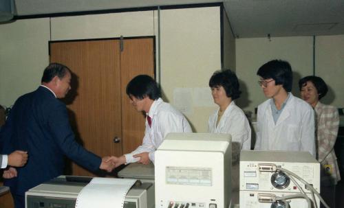 이현재 국무총리 '88 서울올림픽대회(도핑컨트롤센터) 순시 이미지