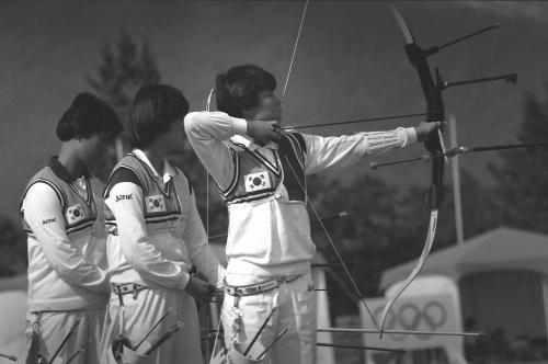 88 서울올림픽대회(양궁 / 남ㆍ녀 단체 결승) 이미지
