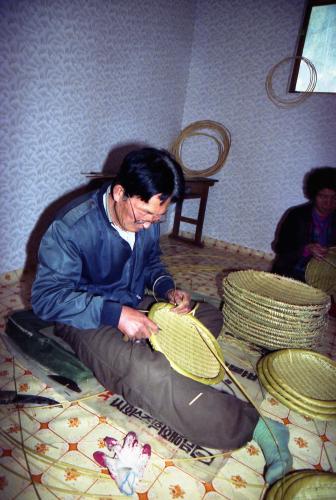 죽세공 작업 이미지