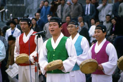 정월대보름 민속놀이 선소리 산타령(작은 북) 이미지