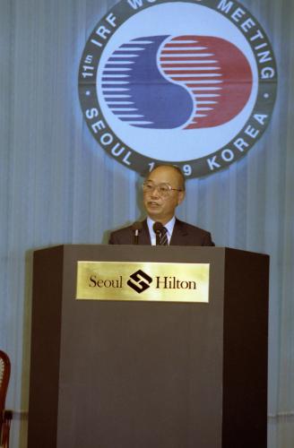 강영훈 국무총리 국제도로연맹세계총회 참석 이미지