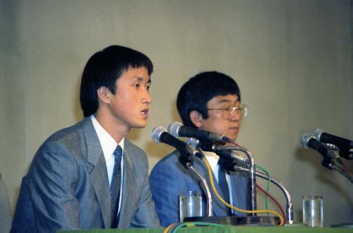 북한, 폴란드 귀순 유학생 김운학, 동영준 기자회견 이미지