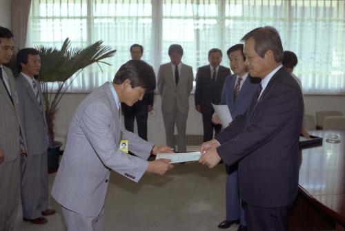 최병렬 문화공보부 장관 박대순 학예연구사 외 9명 임명장 수여식 이미지