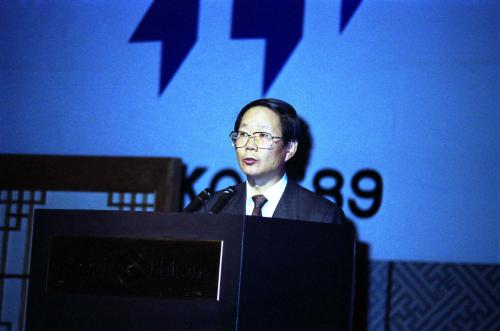 강용식 문화공보부 차관 광고대회 참석 치사 이미지